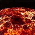 تصویر نجومی روز ناسا: طوفانهای قطب شمال سیاره مشتری