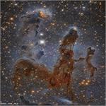 Astronomy Picture of the Day: Pillars of the Eagle Nebula in Infrared
