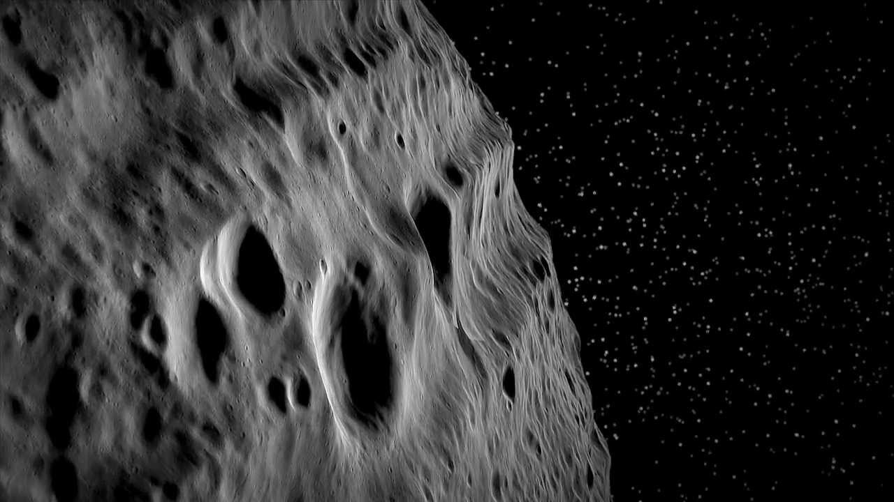 Virtual Flight over Asteroid Vesta