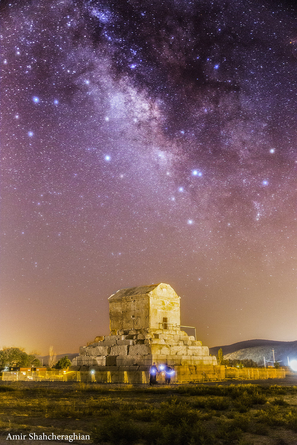 آسمان کویر لوت در شب