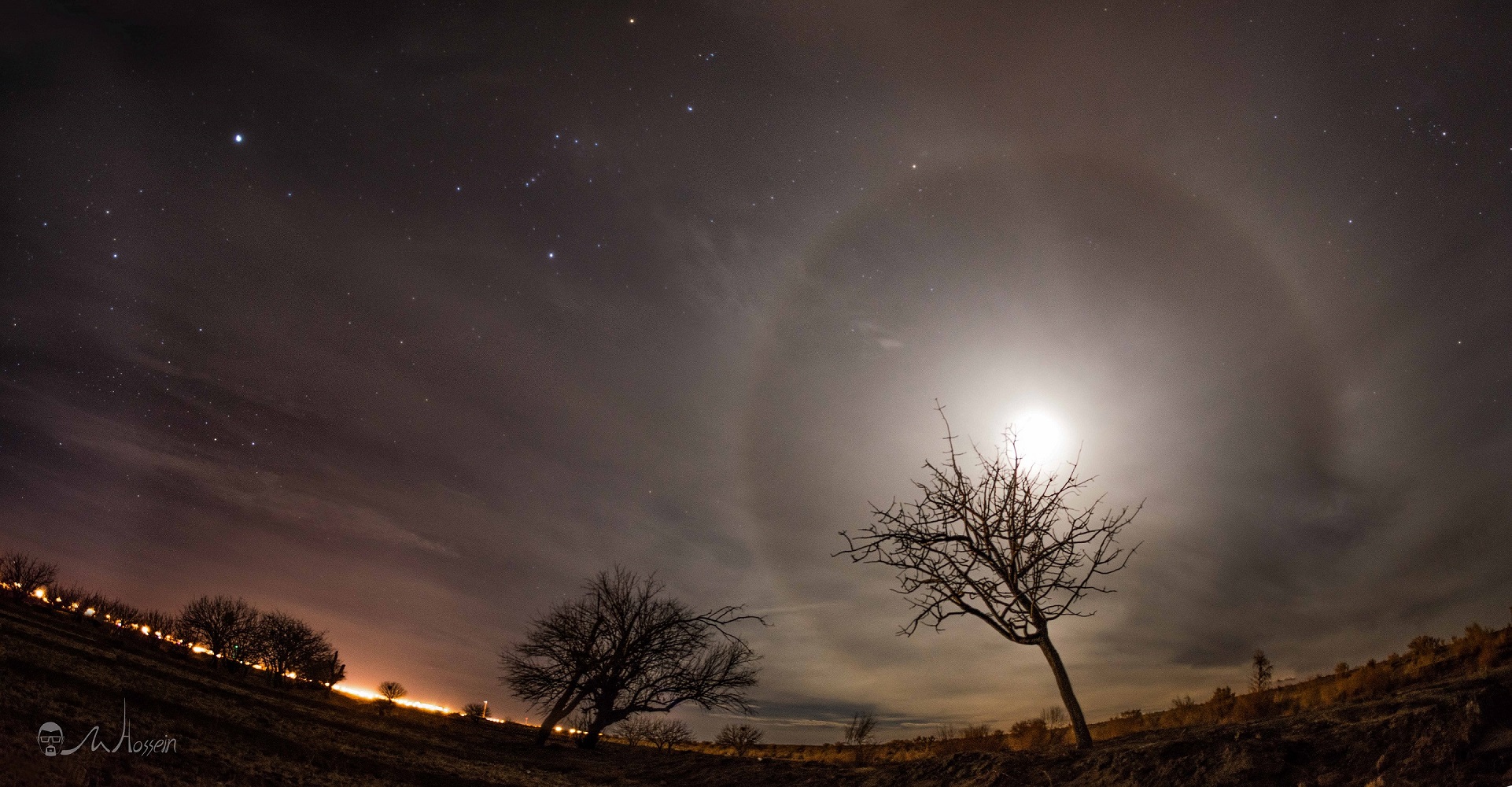 آسمان کویر لوت در شب