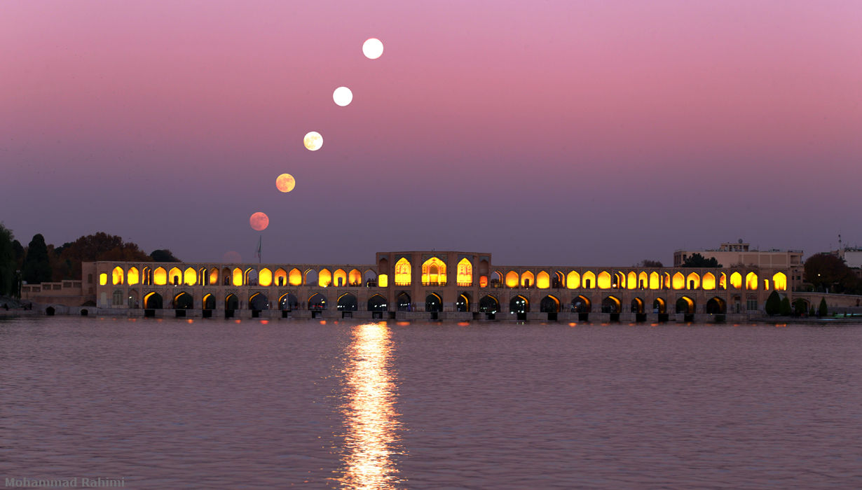 آسمان کویر لوت در شب