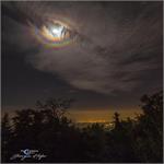 A Lunar Corona over Turin