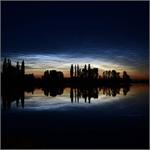 Noctilucent Clouds, Reflections, and Silhouettes