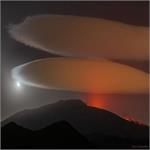 Lenticular Clouds over Mount Etna