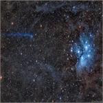 تصویر نجومی روز ناسا: ملاقات دنباله دار آبی با ستاره های آبی