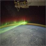 Astronomy Picture of the Day: Aurora and Manicouagan Crater from the Space Station