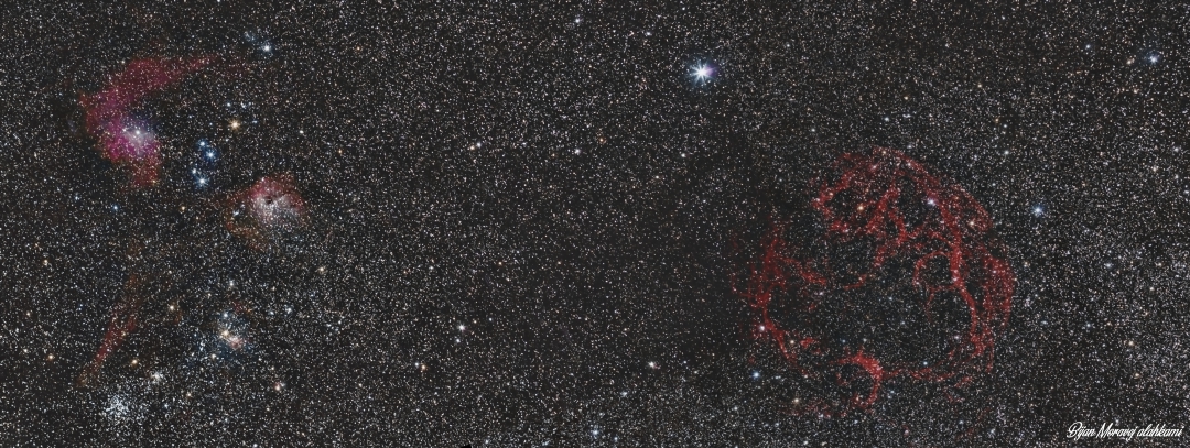 From   Flaming Star nebula To  Simeis 147 nebula