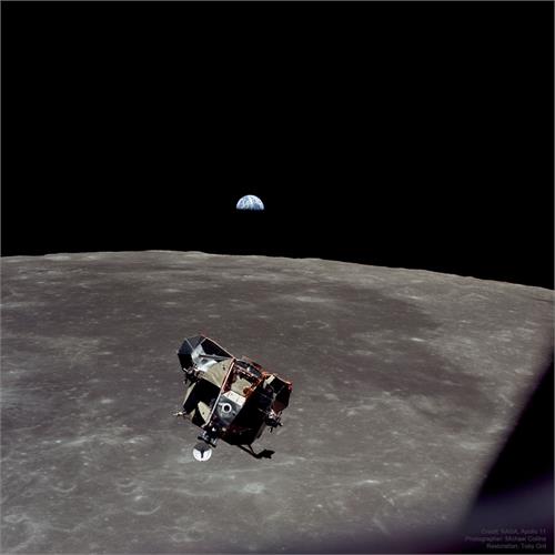 آپولو 11: زمین، ماه و سفینه فضایی