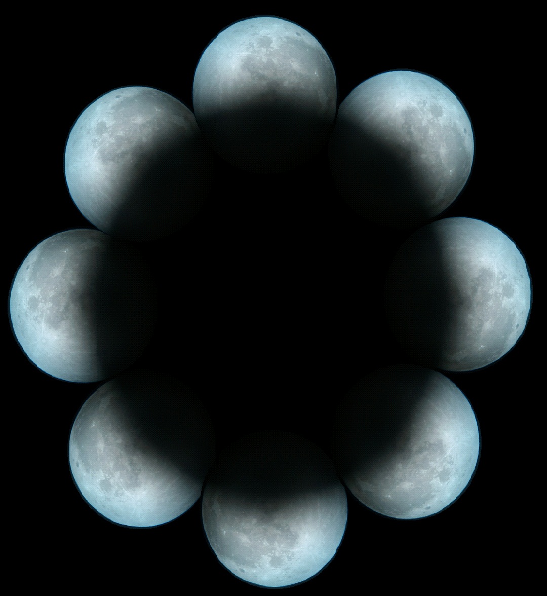 ماه, پرده ای برای نمایش سایه زمین