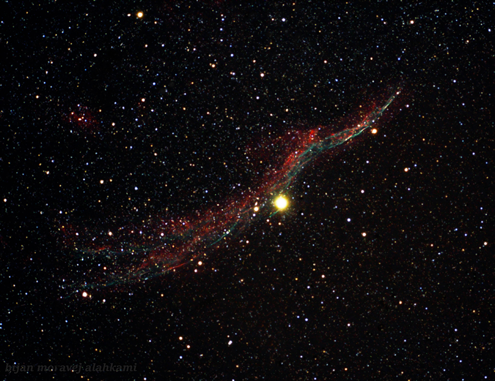 veil nebula بازمانده‌ی ابرنواختری به‌نام «پرده – Veil»