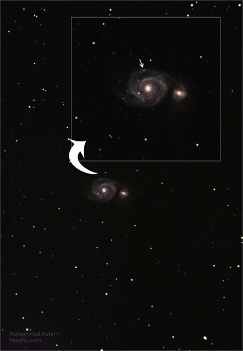 ابر نو اختری در M51