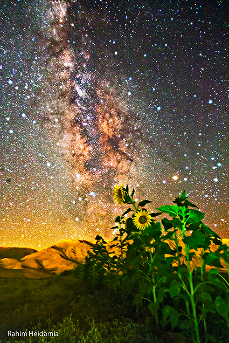 Wide view of milky way