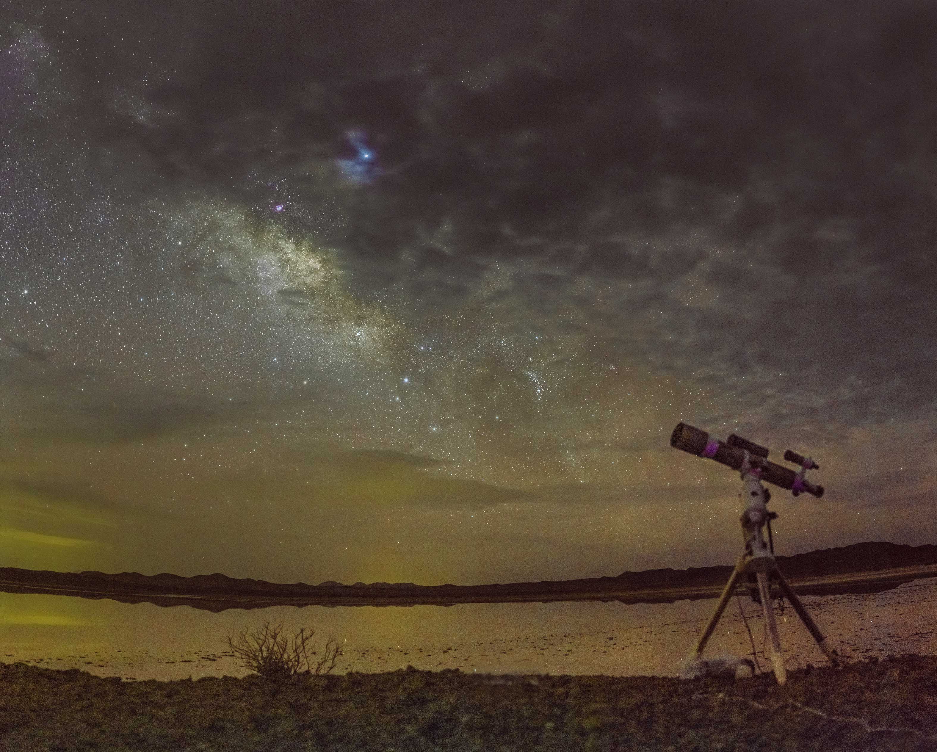 Telescope Vs His Enemies(Clouds & Light Pollution