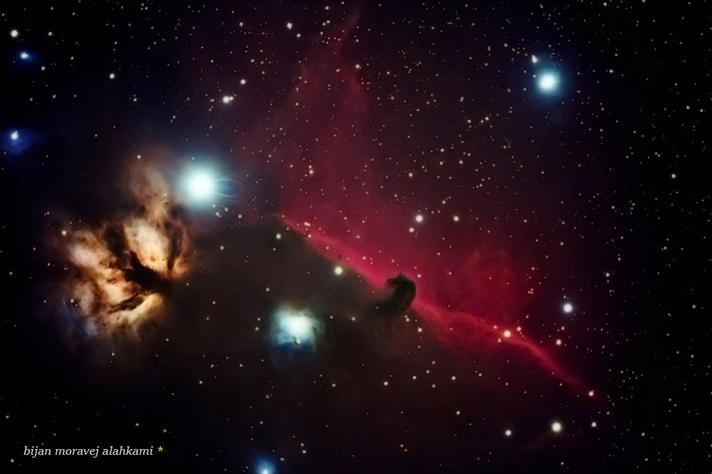 new process    IC434 - Horsehead nebula & FLAME NEBULA